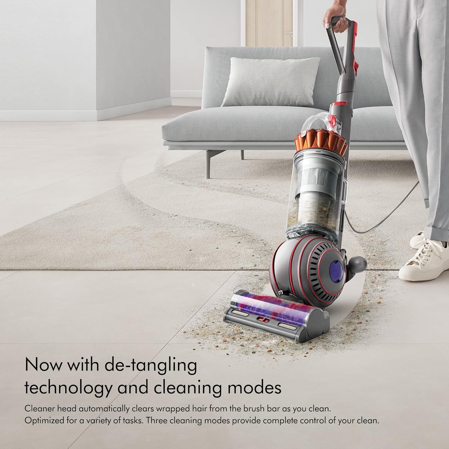 Dyson Ball Animal 2 Total Clean Upright Vacuum, Iron/Blue